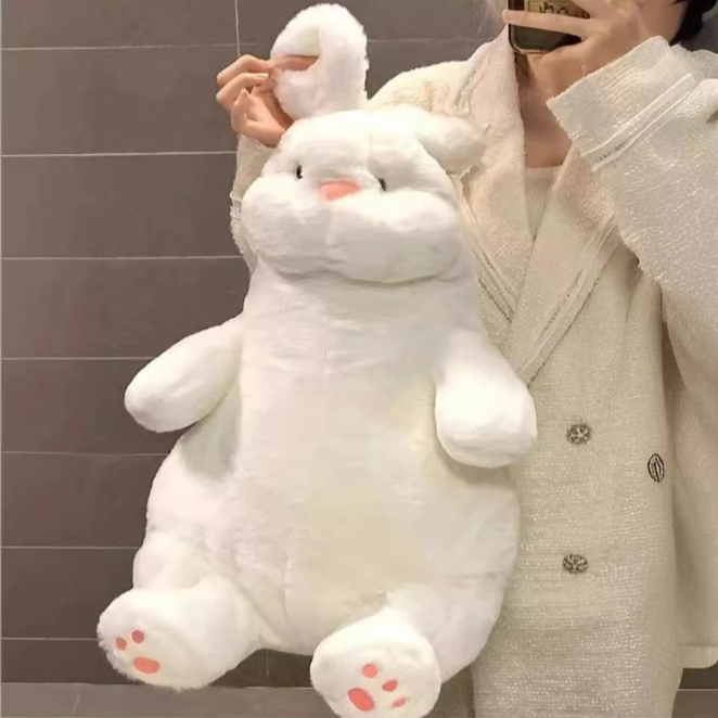 慵懒兔抱枕1个卡通可爱毛绒玩具 有问题联系客服