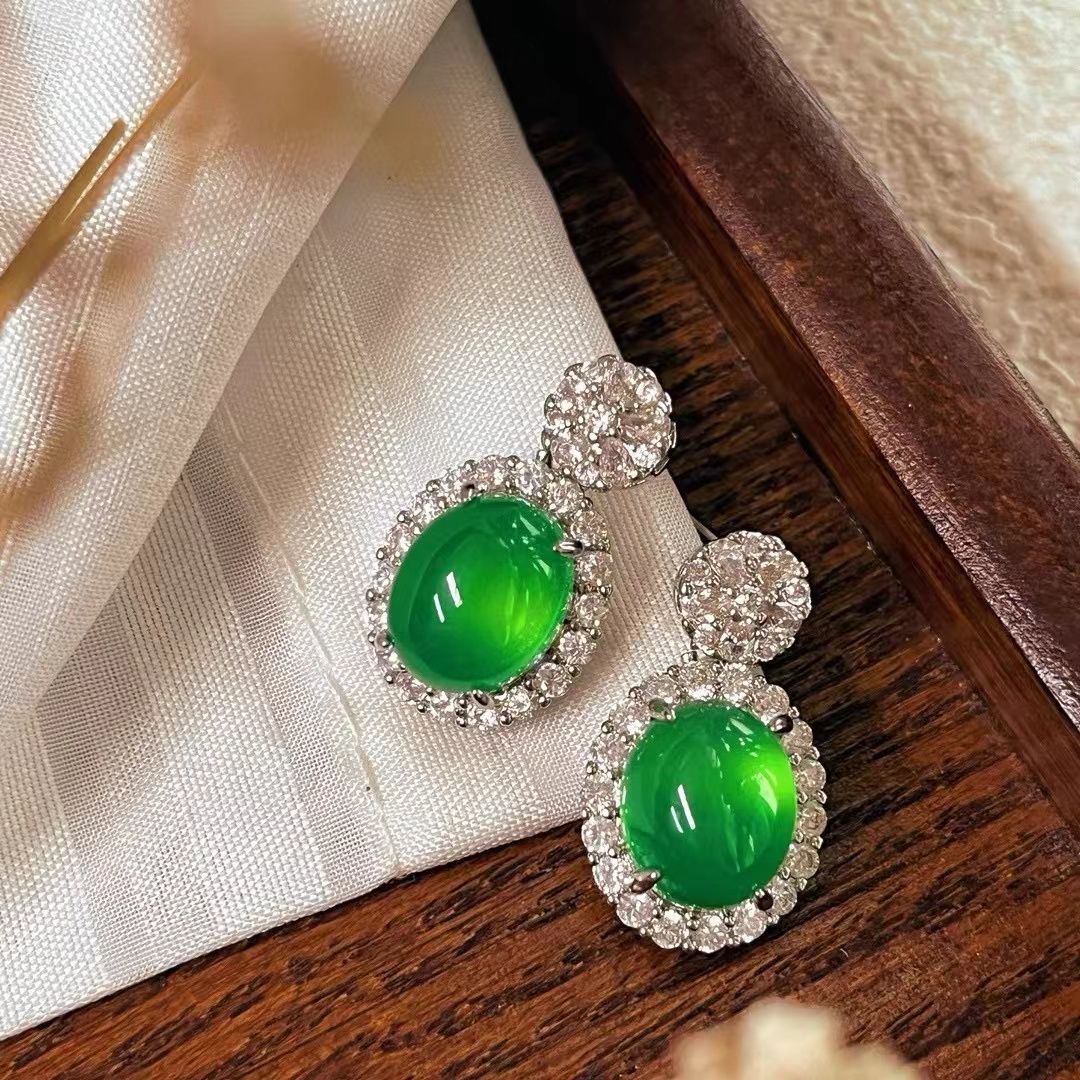 新中式绿色精致时尚气质百搭饰品ZD0119