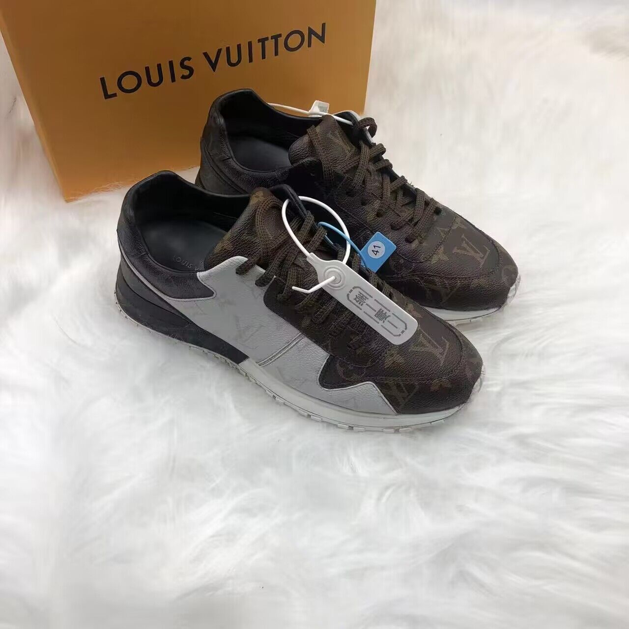 【二奢福利】LV路易威登三色老花休闲运动鞋 95新正品保真