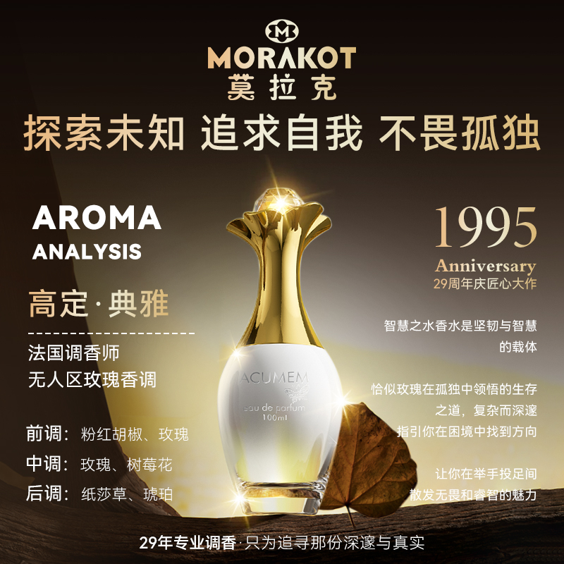 法国莫拉克智慧之水香水 无人区玫瑰自由之水053高定中性淡香礼盒