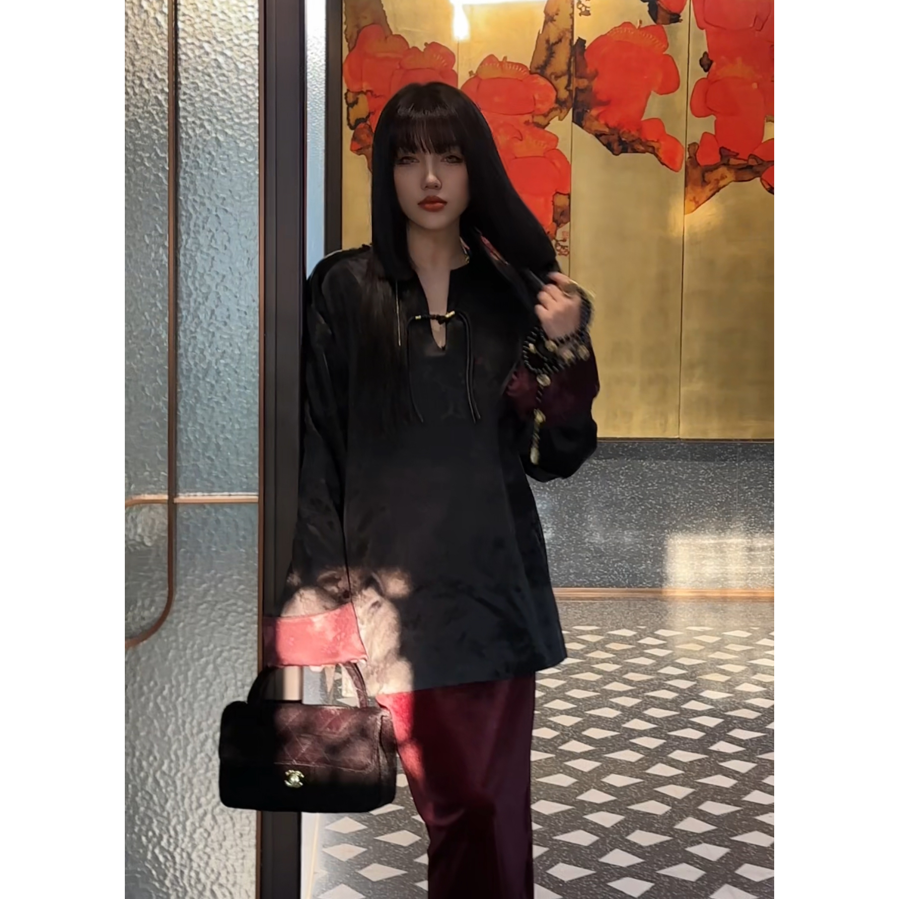 【005小号孤】新中式国风链接网红提花中国风上衣