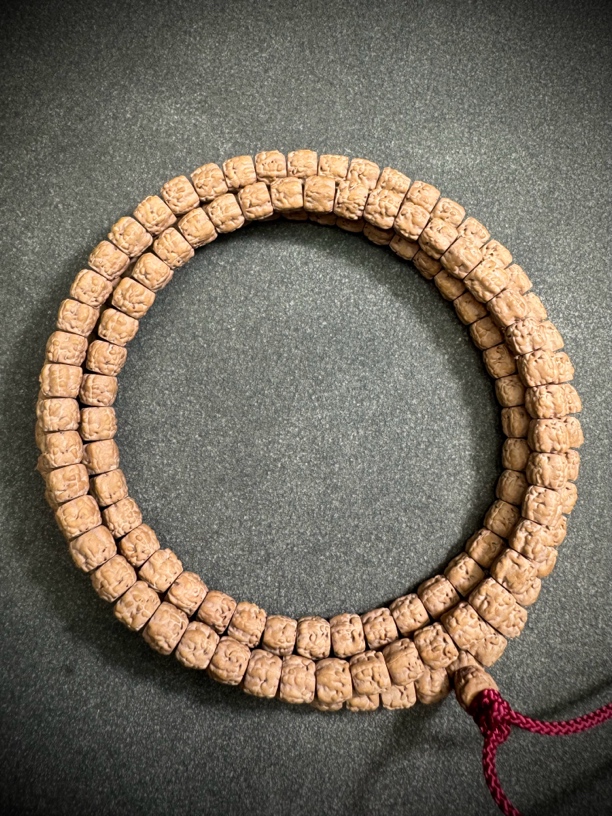 昱见YUJIAN定制级「藏式佛手」原生态佛手小金刚菩提108高桩长串