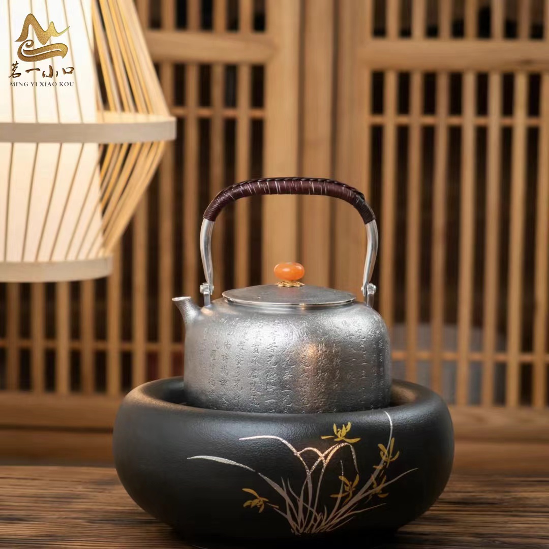 【茗一小口】传家系列 心经提梁壶纯手工高工烧水壶