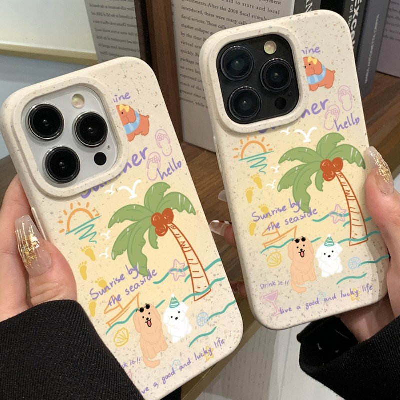 海报小狗苹果15手机壳iPhone14promax小麦7/8plus创意13/12/11/xr