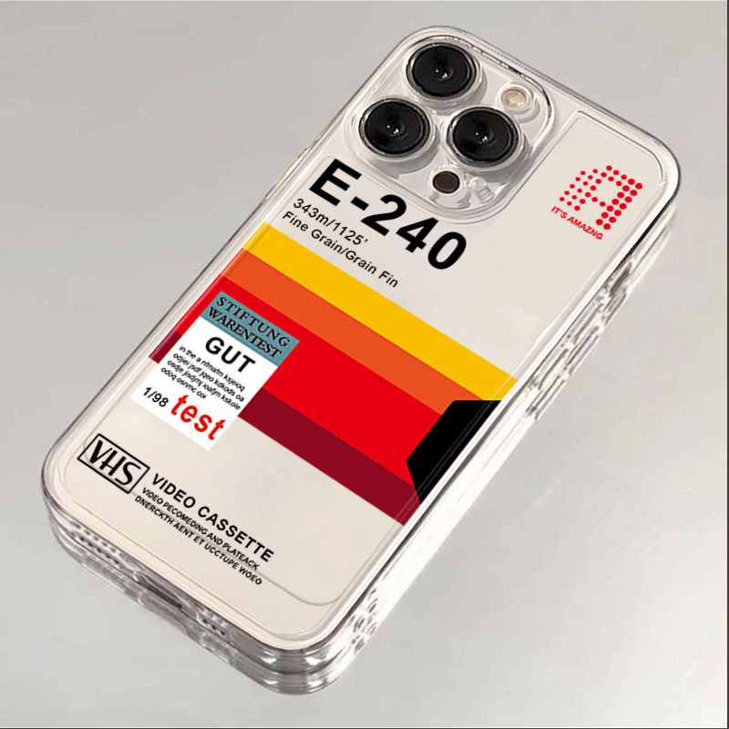 创意录像带苹果14手机壳iPhone15pro透明13/12软11/8plus7xsmax潮
