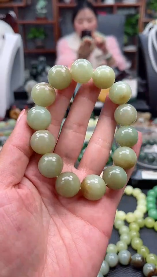 【闪购商品】和田玉手链未镶嵌手串卡16