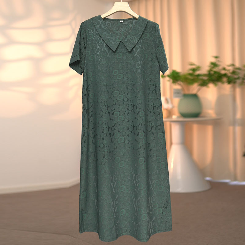 2024夏季新款时尚气质显瘦减龄中长款连衣裙
