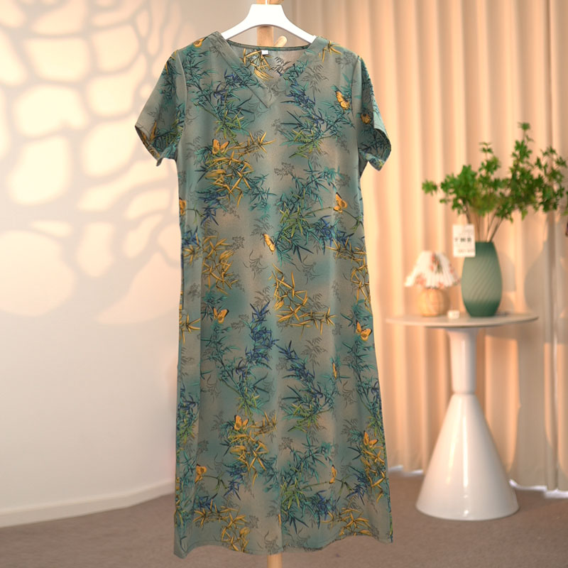 [竹蝶春 ]2024新款时尚百搭连衣裙