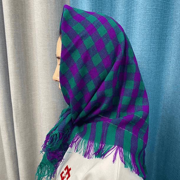 冬季加厚方巾老式四方围巾中老年妇女保暖农村干活老人婆婆包头巾