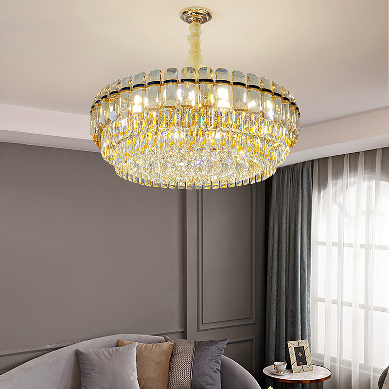 水晶吊灯客厅灯2024年新款轻奢简约现代高档大气餐厅全屋套餐灯具