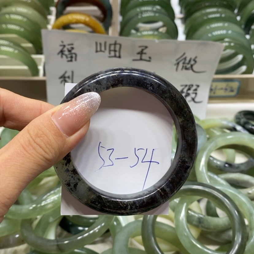 【闪购商品】蛇纹石玉手镯未镶嵌起****始121