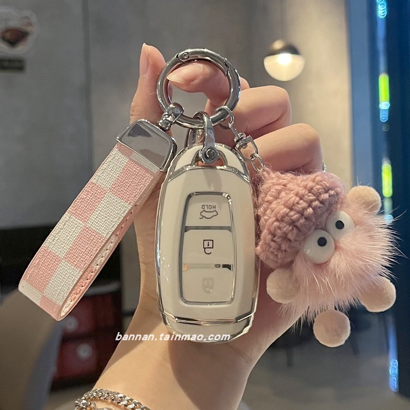 北京现代伊兰特钥匙套ix35 ix25名图朗动菲斯塔扣瑞纳悦动包壳女