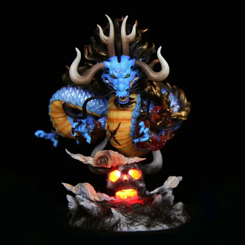 海贼王百兽龙 凯多 可发光 雕像 盒装手办批发