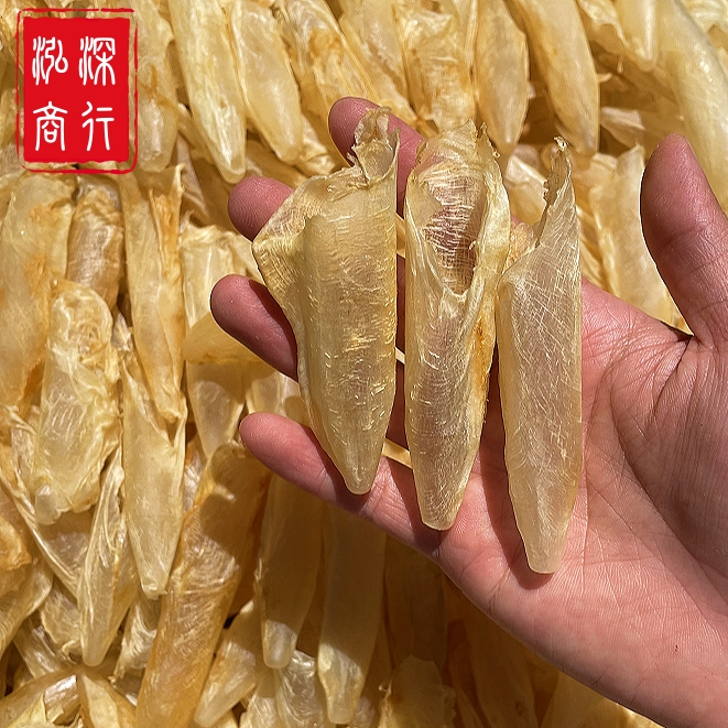 广东咸水黄花胶200头鱼胶鱼肚干货煲汤甜品孕妇月子产后滋补