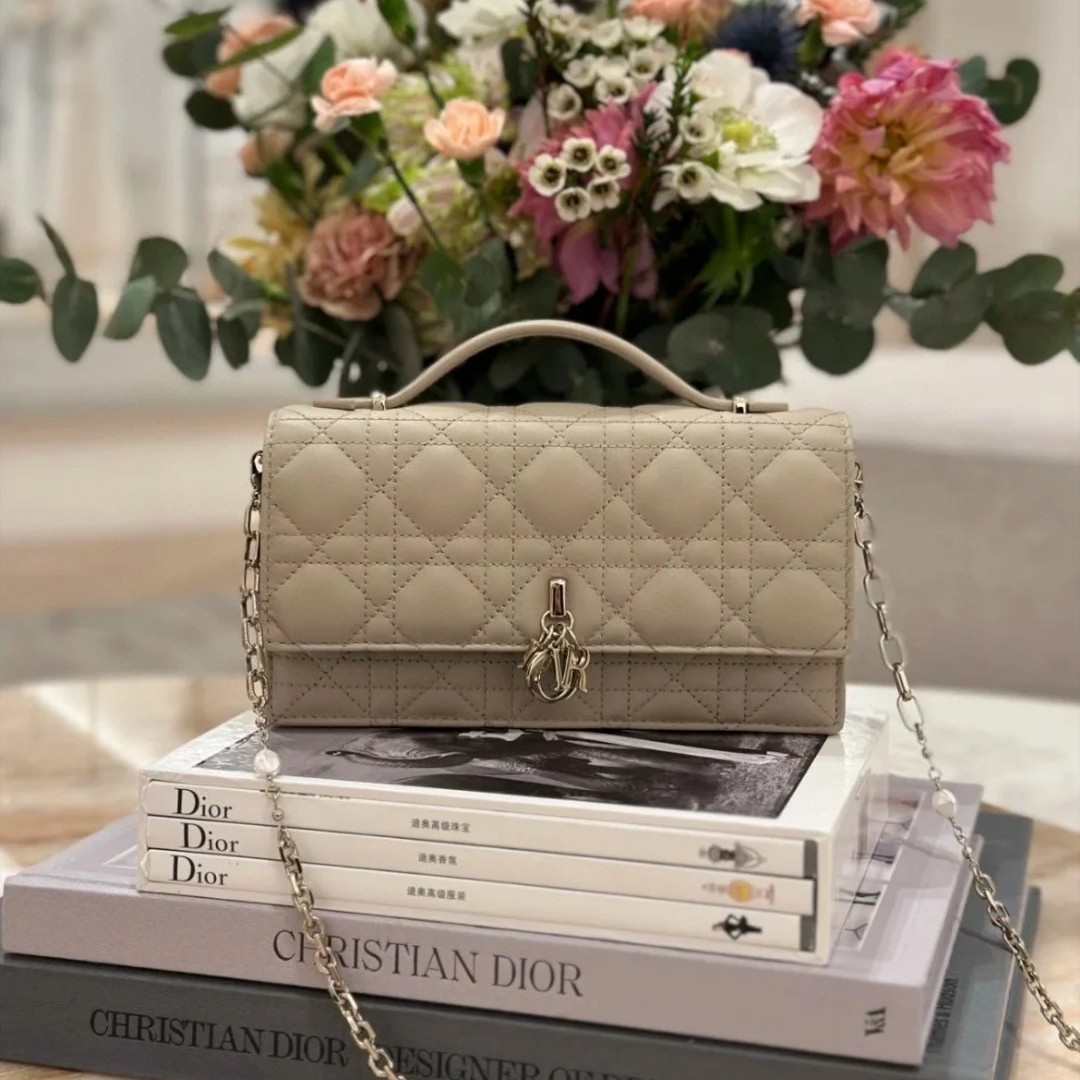 DIOR/迪奥【四亿专属】ladywoc 奶茶色手柄包【1030】