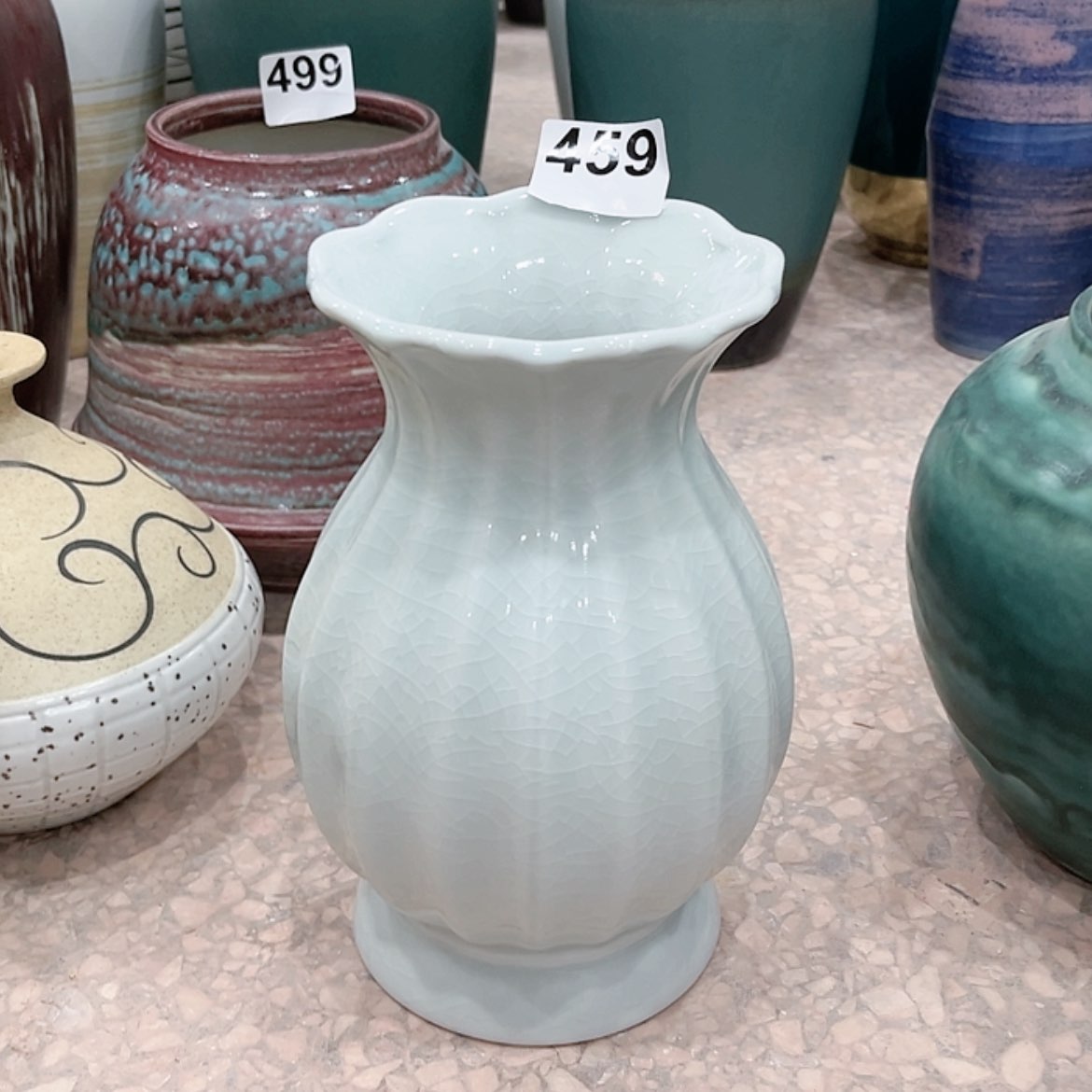 【闪购商品】陶瓷瓶微瑕459高22口7