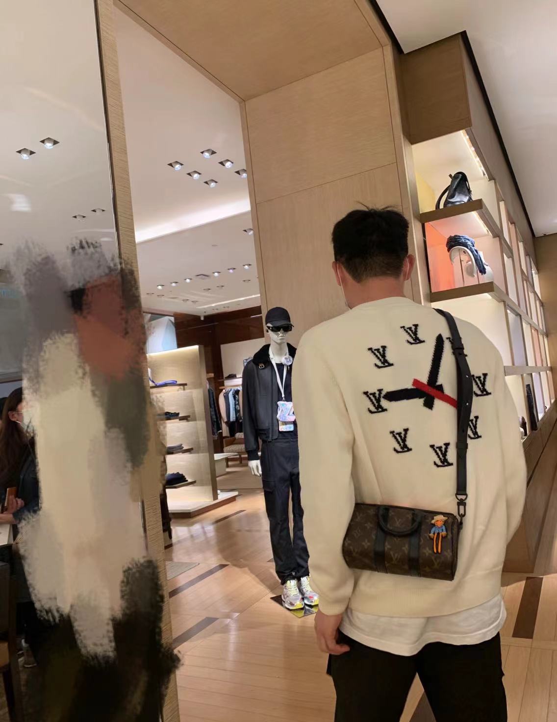 全新未使用 LouisVuitton/路易威登 时钟套头长袖羊毛衫HKN78W
