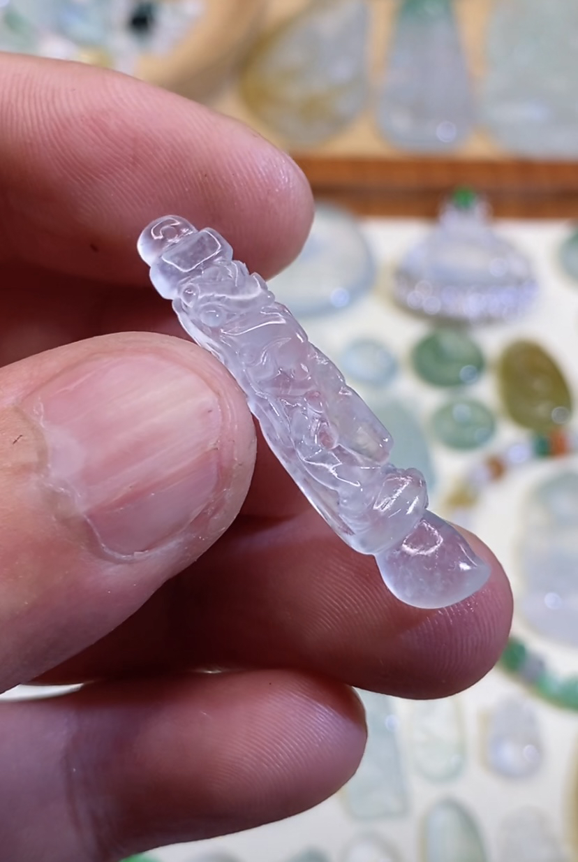 毛笔 缅甸翡翠a货