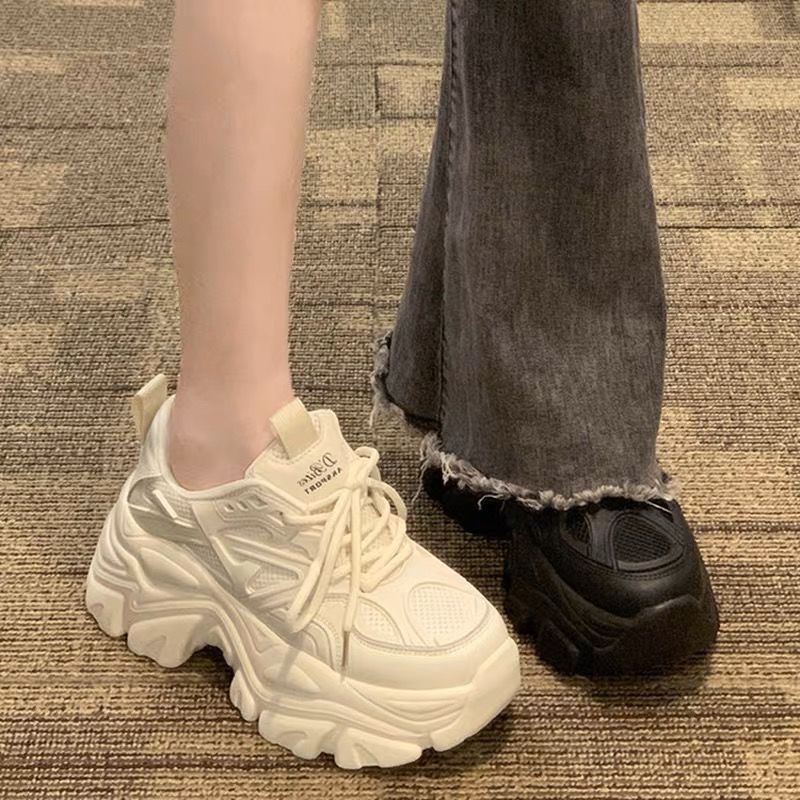 回力潮品网面老爹鞋女款潮2024新款百搭松糕厚底网红休闲运动
