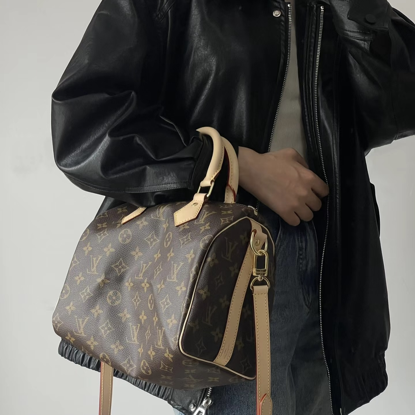 95新 LouisVuitton/路易威登 LV老花25肩带斜挎包972704