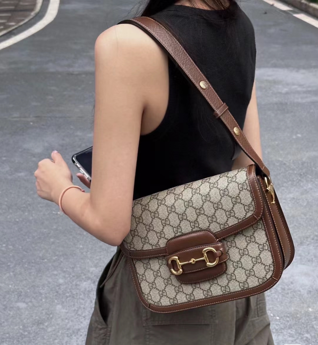 99新 GUCCI/古驰 古驰马鞍1955单肩包973028
