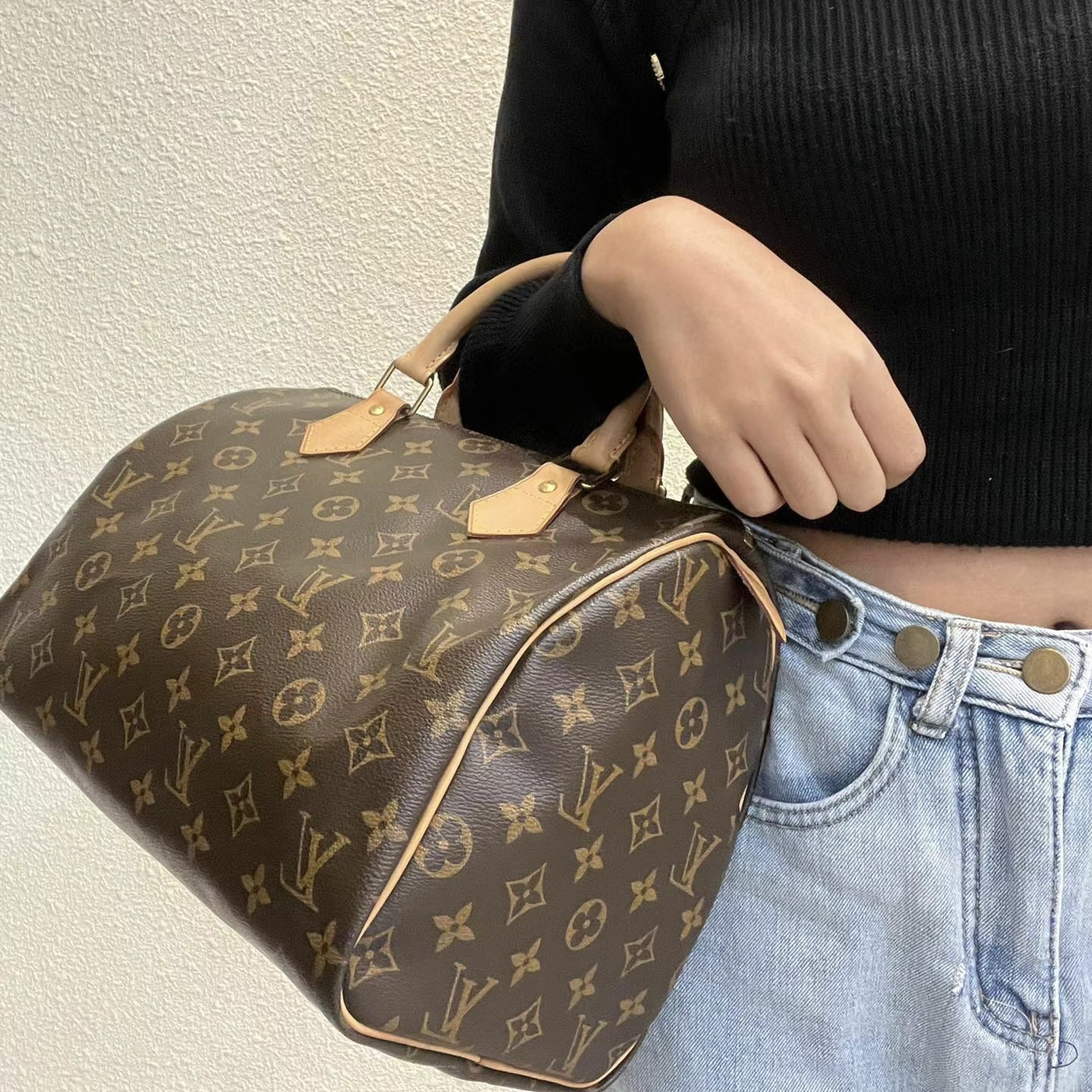 95新 LouisVuitton/路易威登 LV老花30手提包 973048