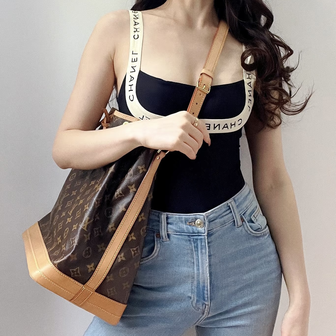 95新 LouisVuitton/路易威登 LV抽绳水桶大号xj626