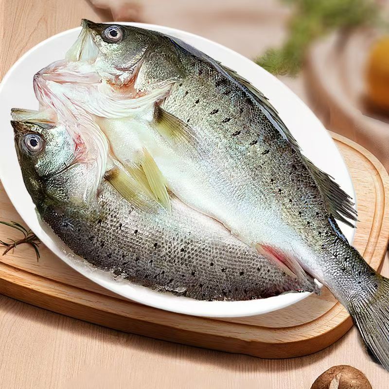 【海边夫妇】现杀开背鲈鱼 速冻锁鲜 450-550/包*5条送1瓶蒸鱼豉油