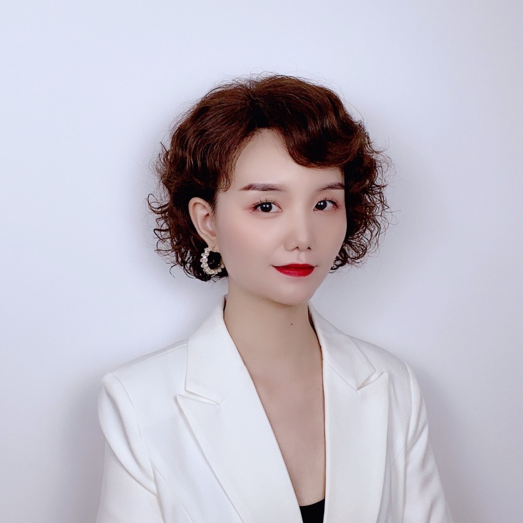 13号 全真发手工 时尚羊毛卷中短发