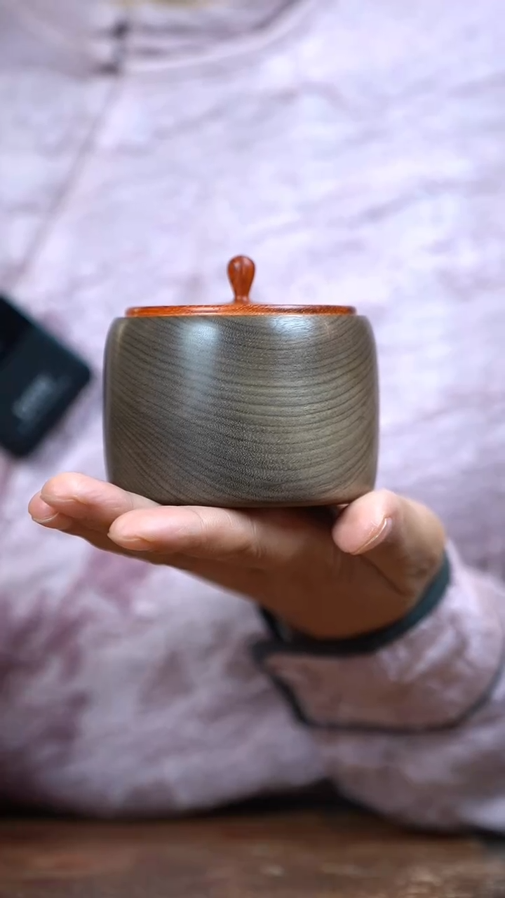 【闪购商品】金丝楠木茶仓，醒茶罐3