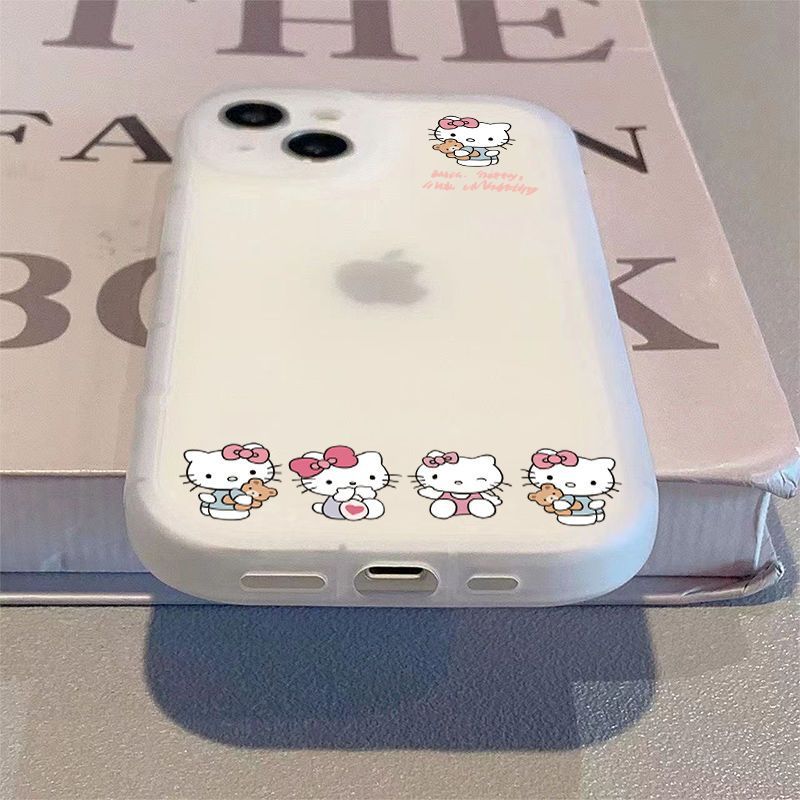 kt猫咪苹果15手机壳iPhone14ProMax女13/7/8P/12/xr防摔X软壳11