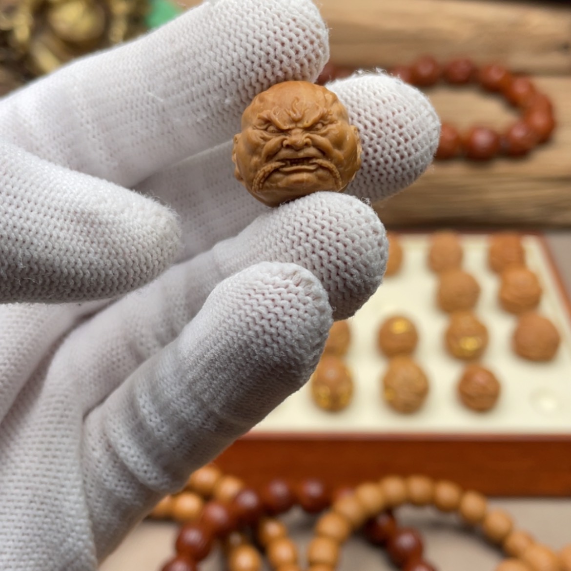 【闪购商品】猴头核桃把件叁****