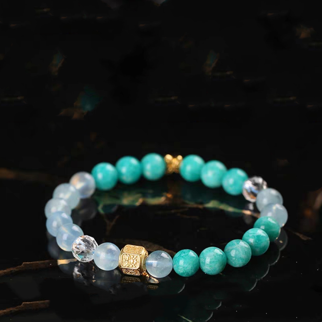 天河石设计款高级感手链