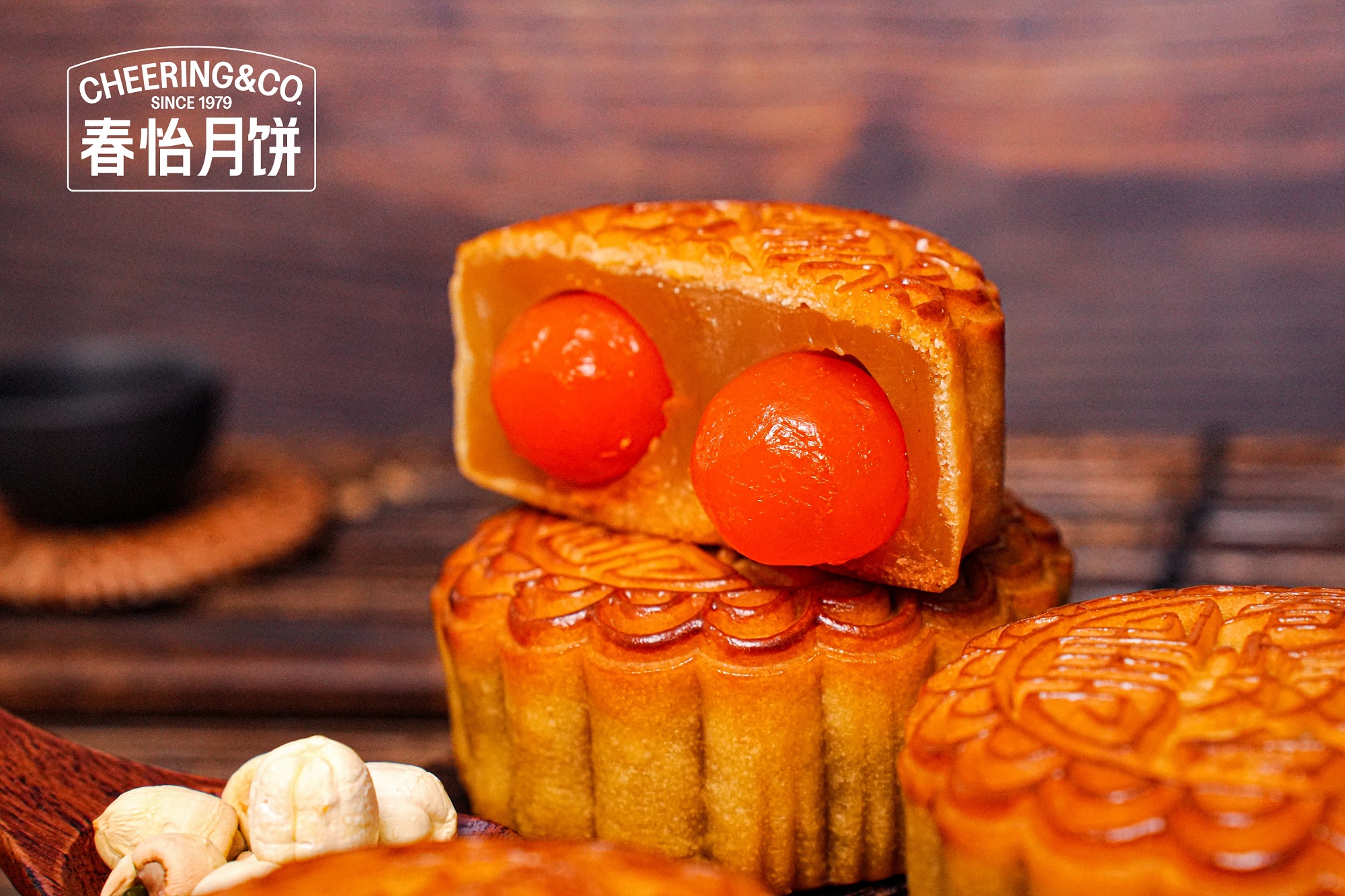 CHUNYI/春怡双黄白莲蓉 (4个装)*1（共1盒装礼盒 净含量:650g）立秋
