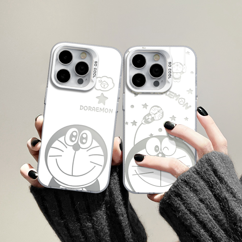 适用苹果15卡通iPhone14手机壳13p华为哆啦x荣耀nova可爱mate流行