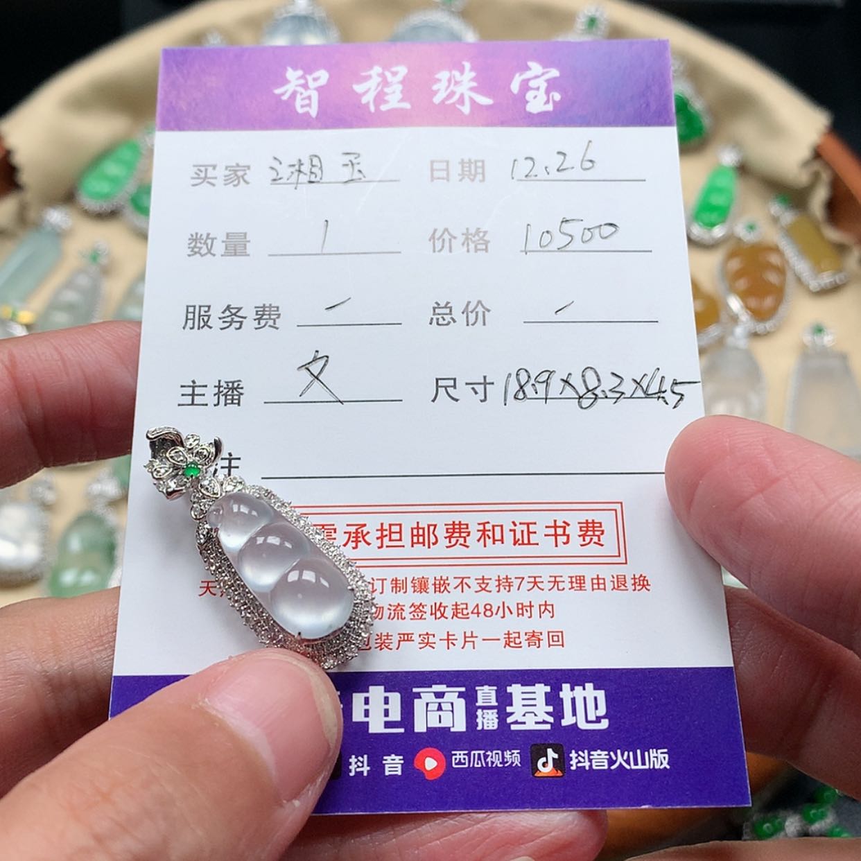 【闪购商品】翡翠颈饰18K金镶嵌湘*