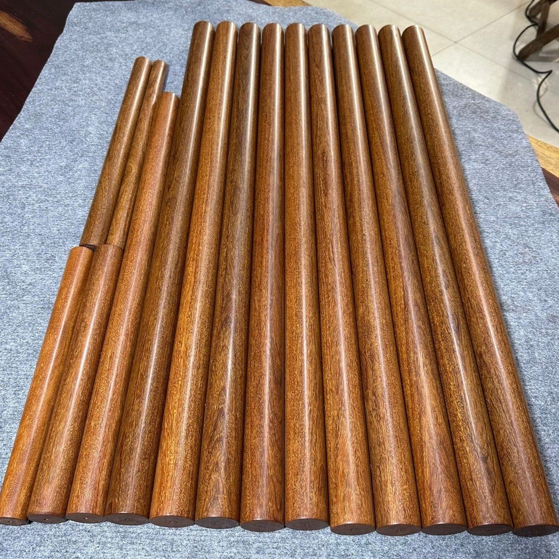 金星紫檀木小叶紫檀木棍原木方圆棍截图为准实木木料重蚁木武术