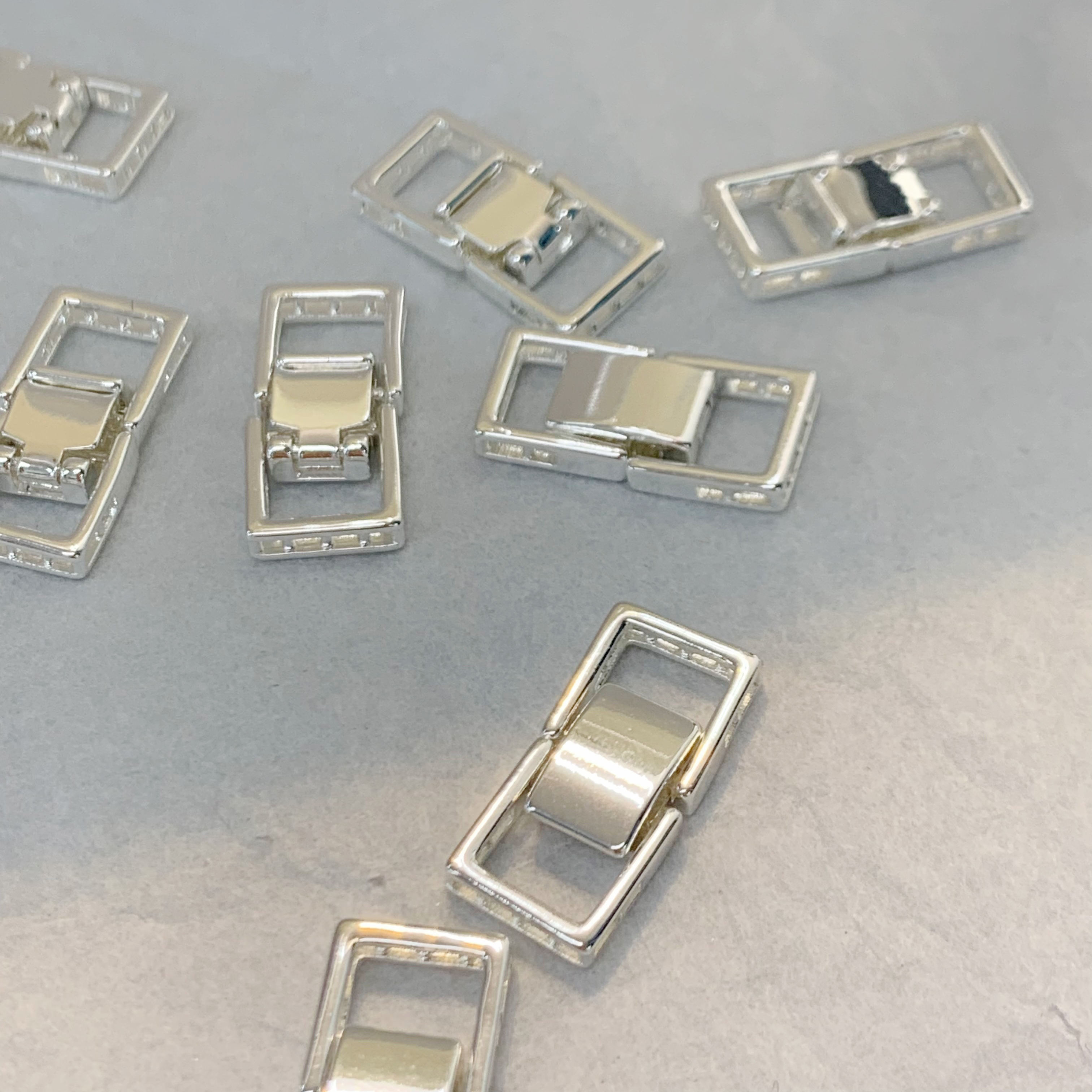 左夕M1268【3个银底大号手表扣】铜镀银高保色扣子按扣DIY配饰配件