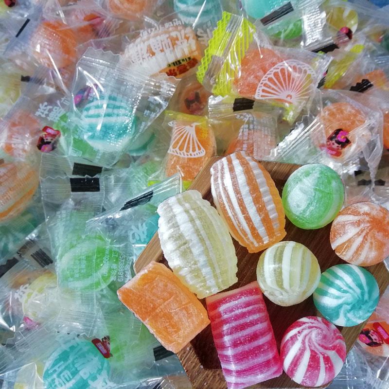 东北老式传统糖球蛹糖怀旧80后水果糖硬糖球混装