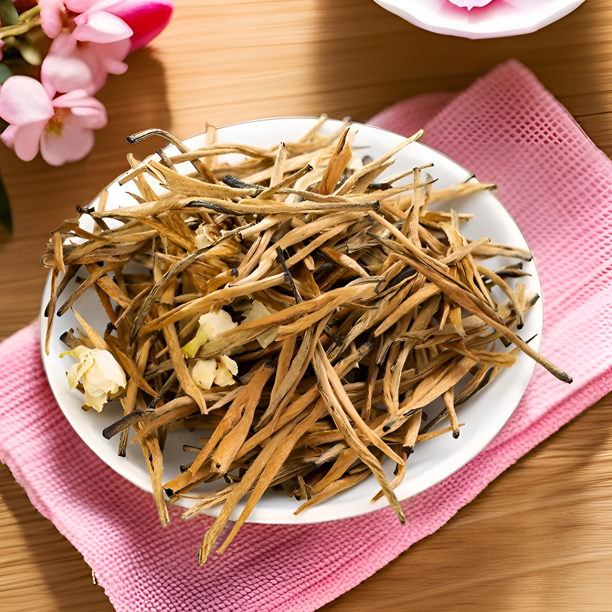 茉莉金针滇红 小金针 茉莉滇红茶 古树花香浓香 耐泡 浓郁