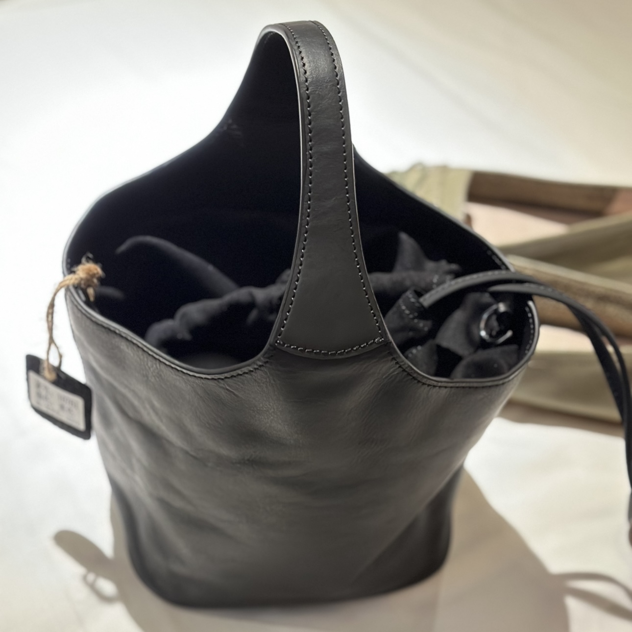 大禾选品.菜篮子黑色2用包