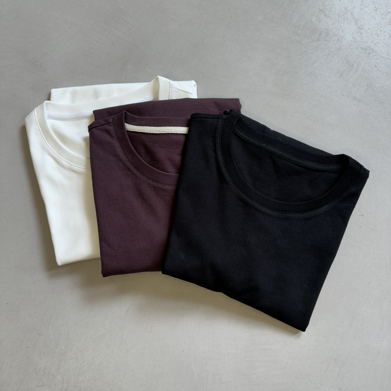 大禾自制.三色打底长袖正肩长袖衫