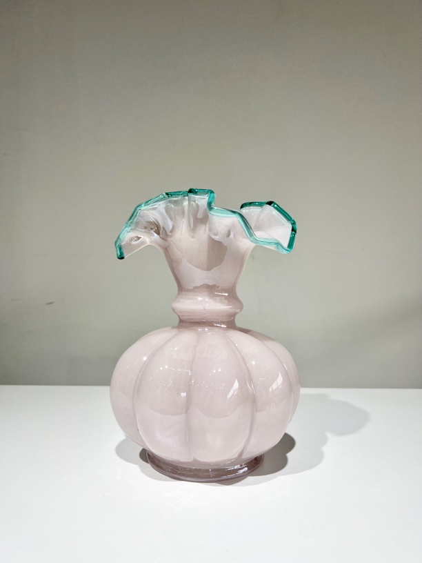 法式轻奢琉璃花瓶复古家居装饰插花器