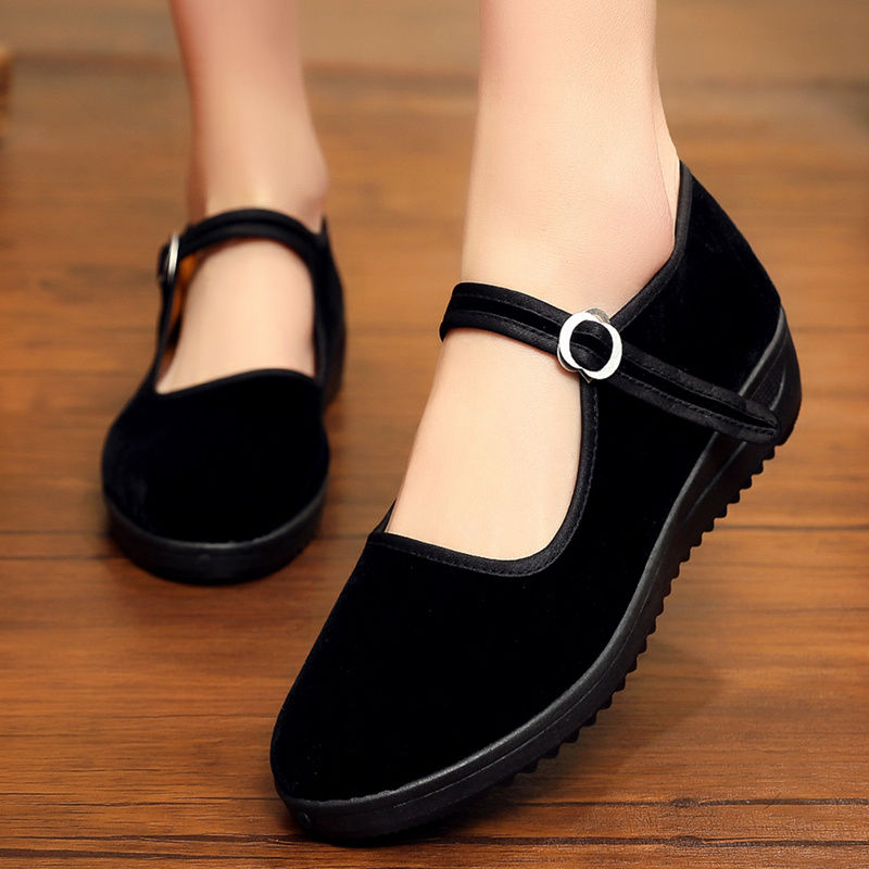 老北京布鞋酒店工作鞋女鞋休闲鞋妈妈鞋中老年耐磨老北京布鞋女鞋