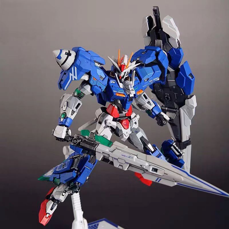 【钣喷】模匠魂MG红蓝七剑007检察官mjh 双枪双大剑高达拼装模型 