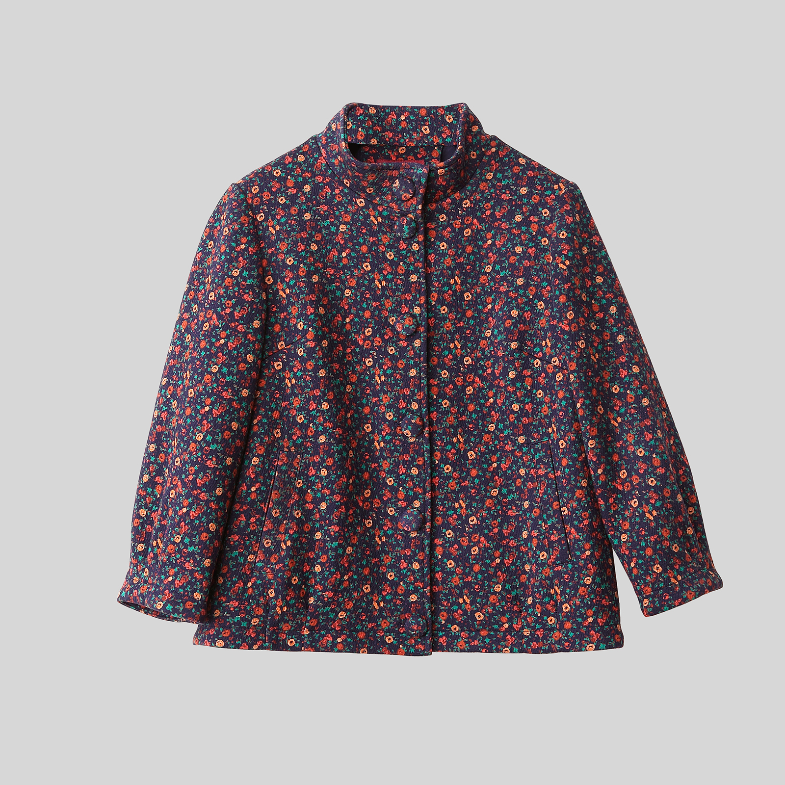 品牌中老年胖妈妈装秋季小碎花外套薄款宽松大码中年女装长袖上衣