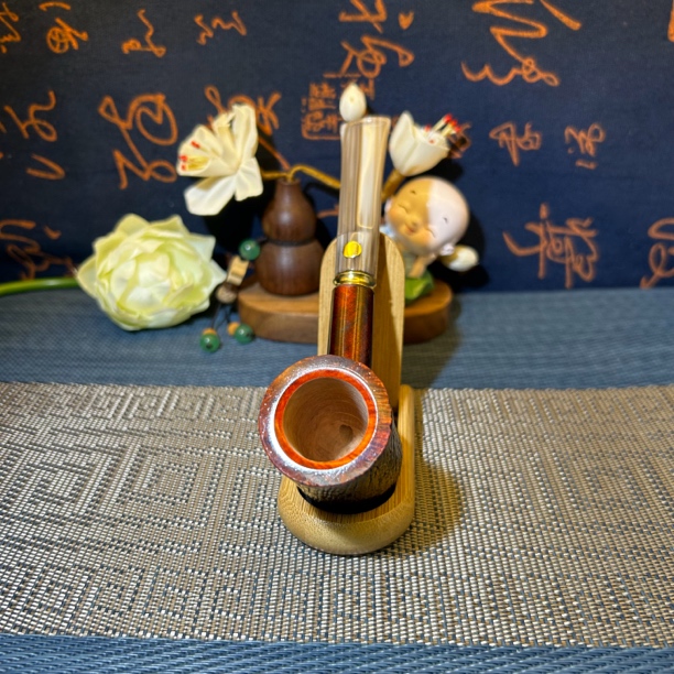 意大利石楠木手工烟斗马仕经典系列抽吸通透烟道3