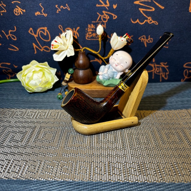 意大利石楠木手工烟斗马仕经典系列抽吸通透烟道3