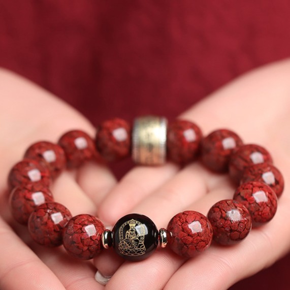 【正品高含量保真朱砂】男朱砂手串正品晶体砂手链