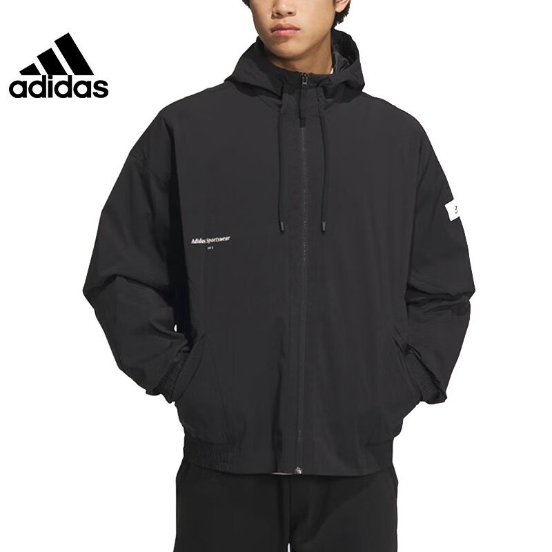adidas阿迪达斯男款运动夹克ST WARM WVJKT休闲梭织外套IP4980